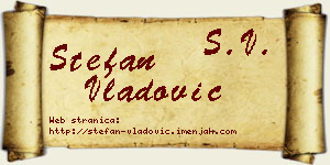 Stefan Vladović vizit kartica
